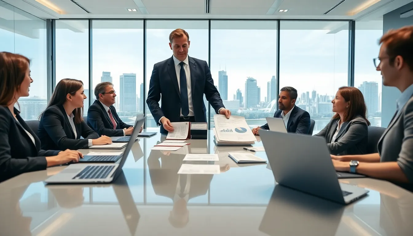 insolvency lawyers meeting in a modern melbourne office